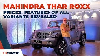 Mahindra Thar Roxx Walkaround | All Variants, Prices & Features Revealed!