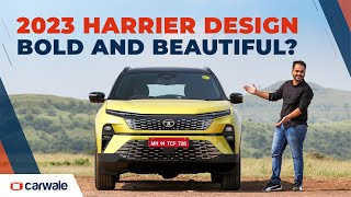 Tata Harrier Facelift 2023 - Sleeker design and bold colours | Walkaround Review | CarWale