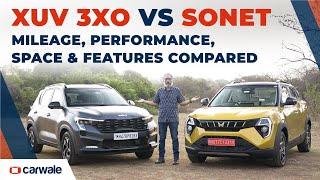 Mahindra XUV 3XO vs Kia Sonet | Turbo Petrol Automatic | Mileage, Performance, Features Compared
